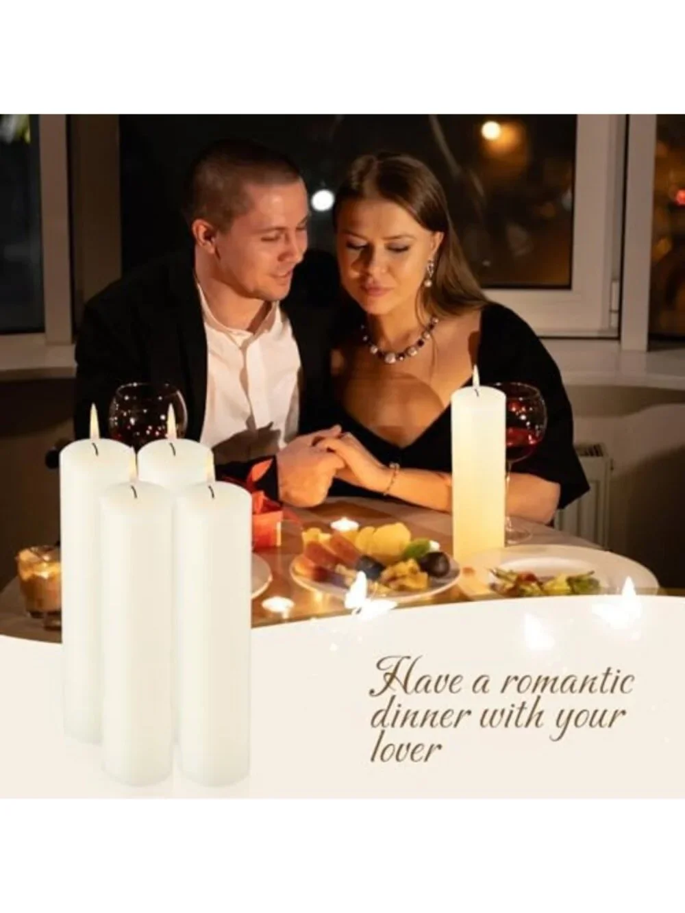 Bulk Unscented Ivory Pillar Candles - 12 Pack, 2x8 Inch Paraffin Wax Decor